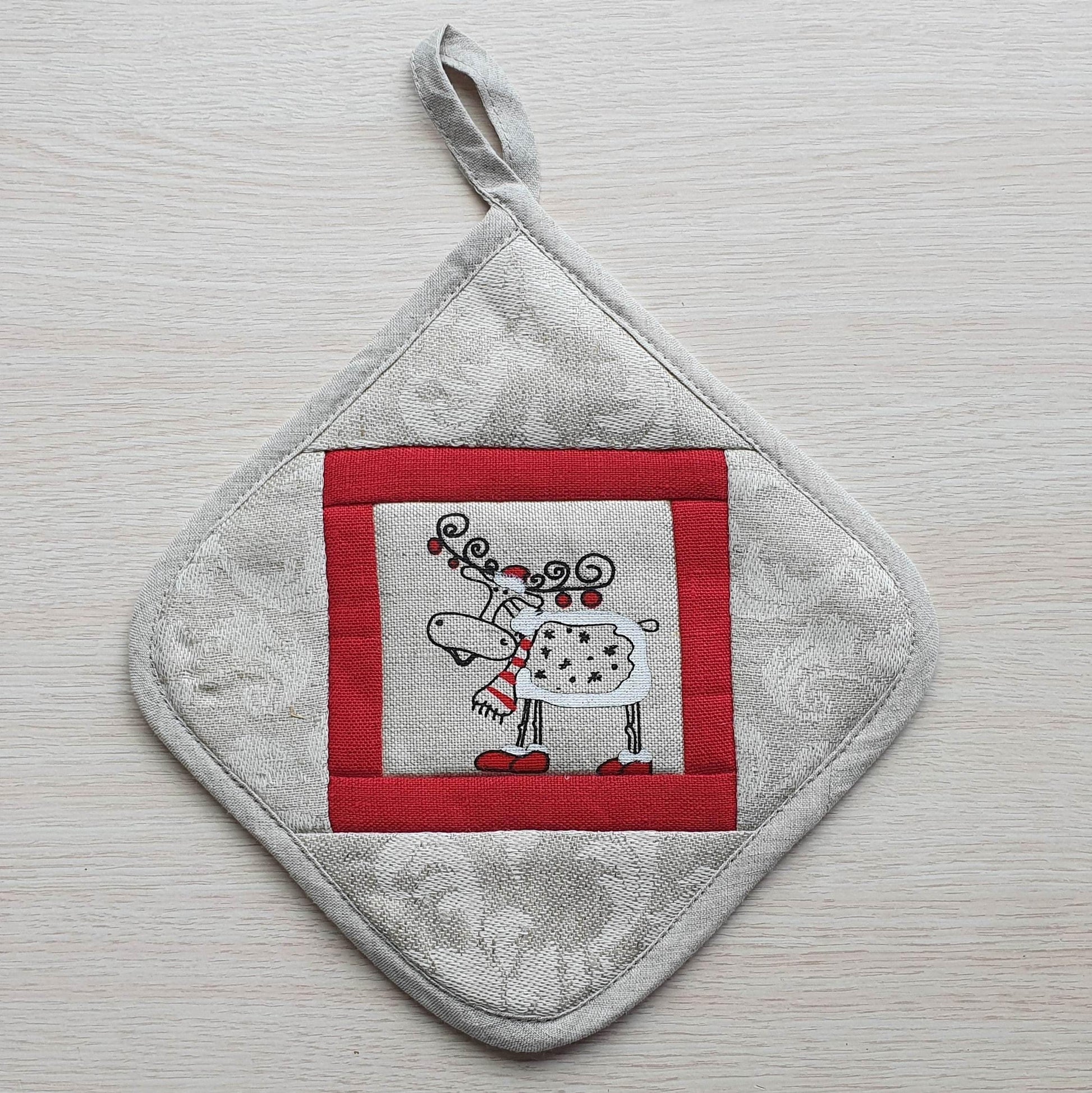Kitchen potholder CHRISTMAS DEER - Linen4me