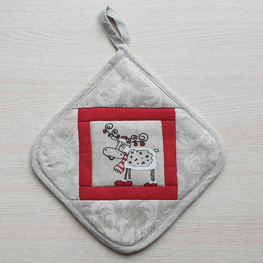 Kitchen potholder CHRISTMAS DEER - Linen4me