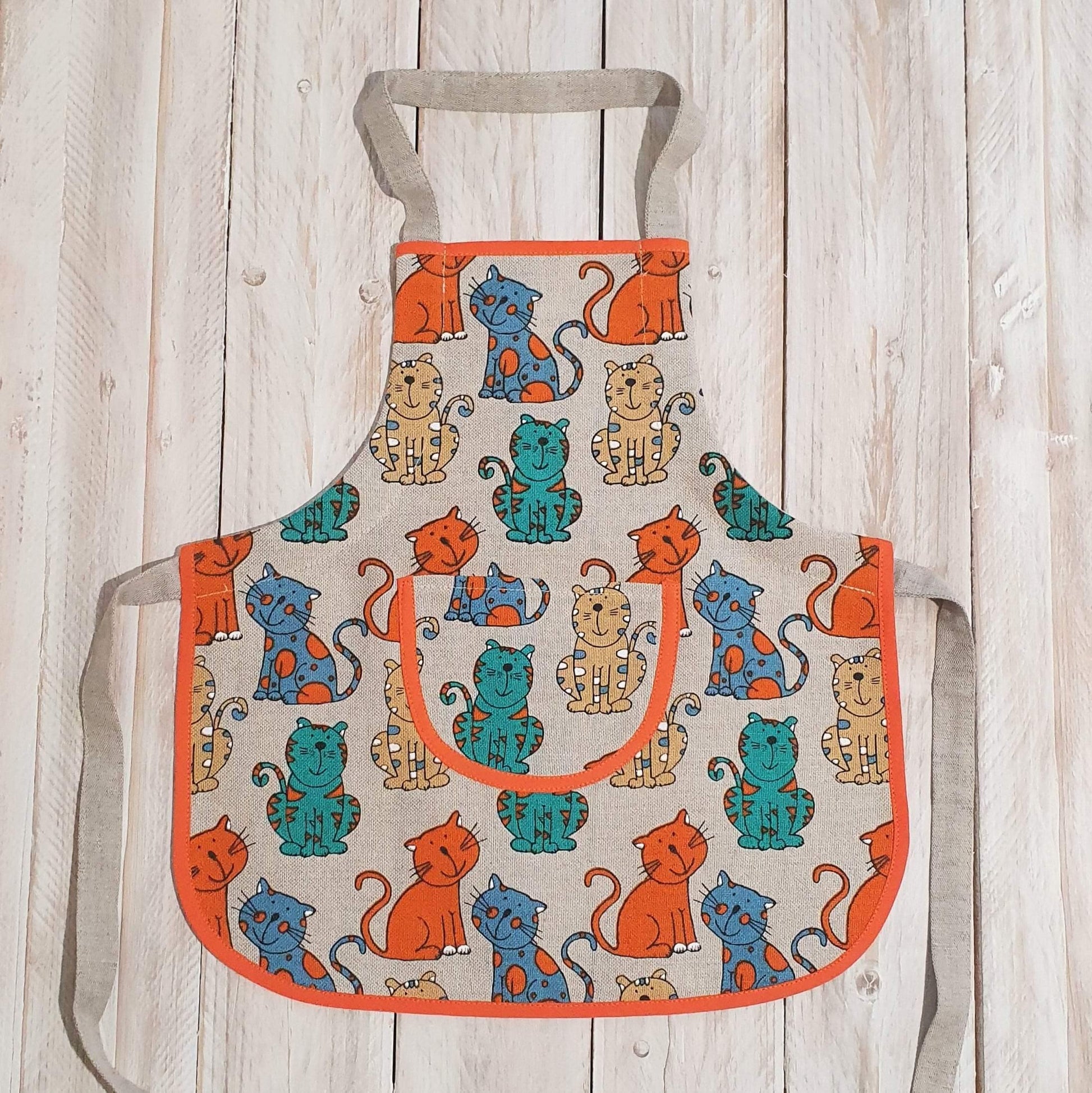 Children's apron (1-4 years old) LITTLE CAT - Linen4me