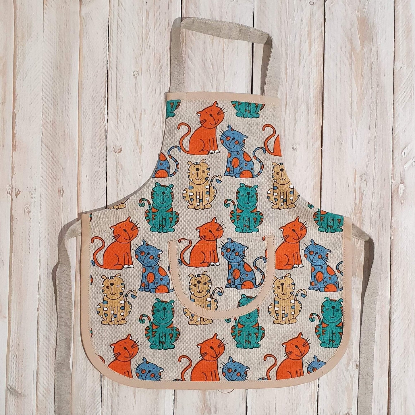 Children's apron (1-4 years old) LITTLE CAT - Linen4me