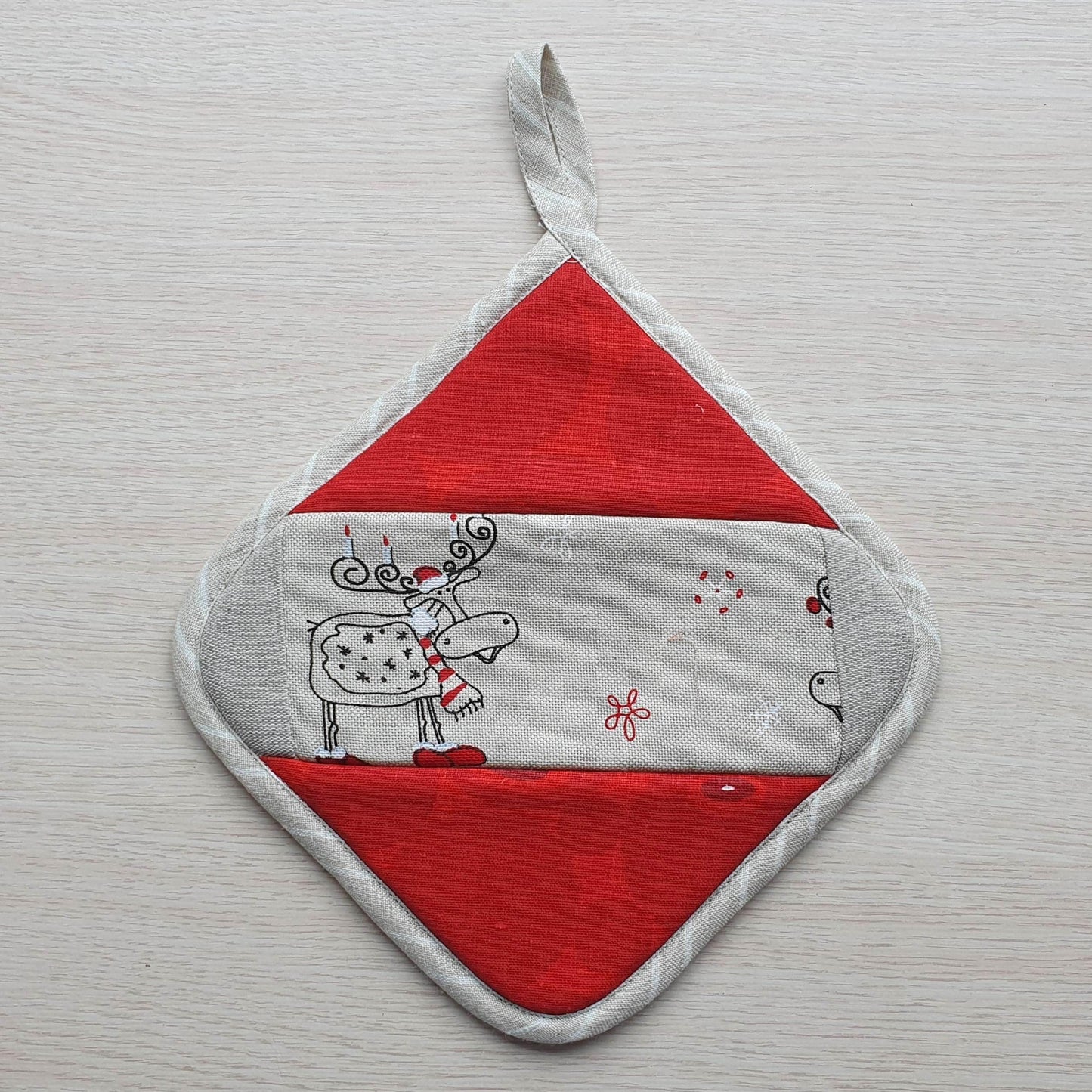 Kitchen potholder CHRISTMAS DEER - Linen4me