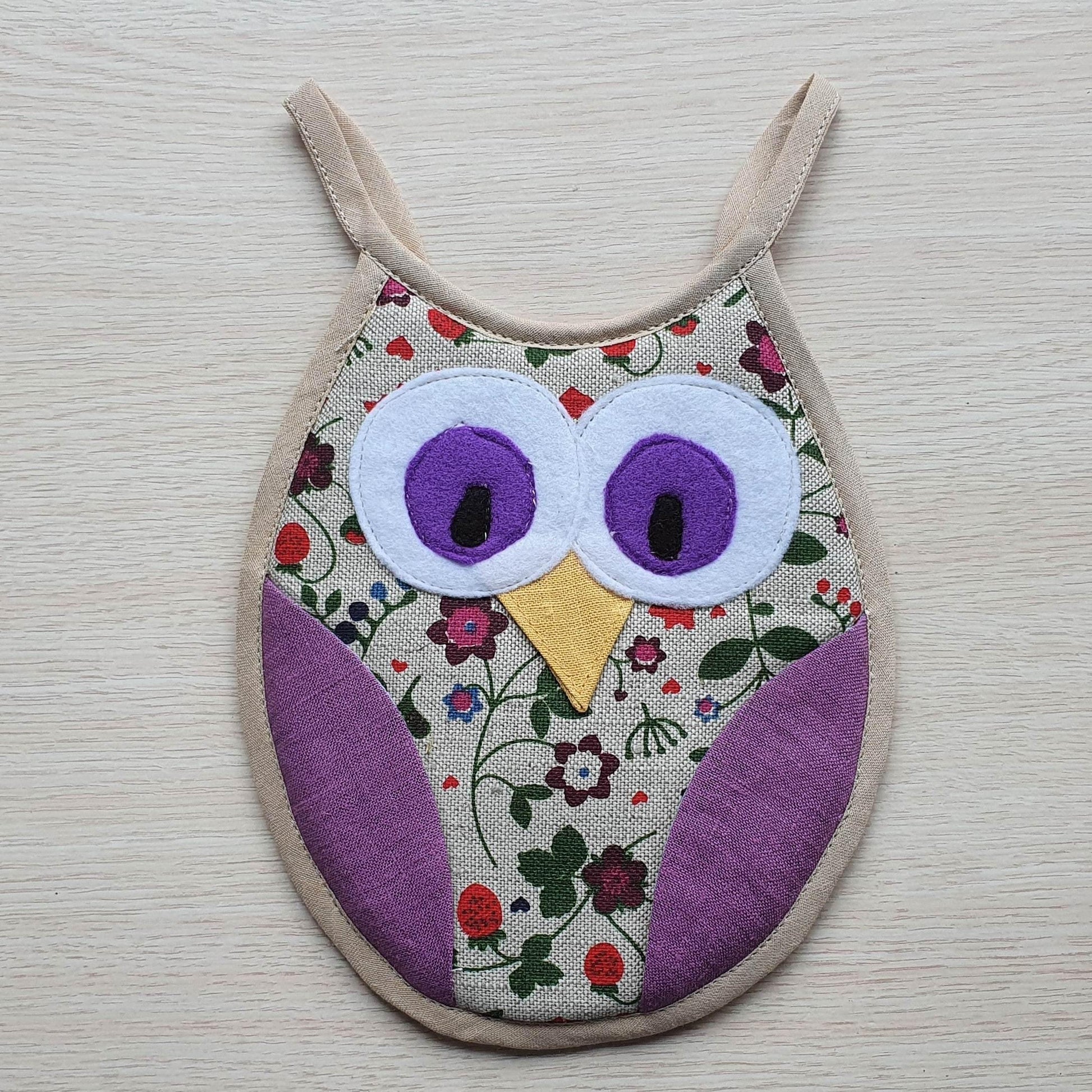 Kitchen potholder OWL BETTY - Linen4me