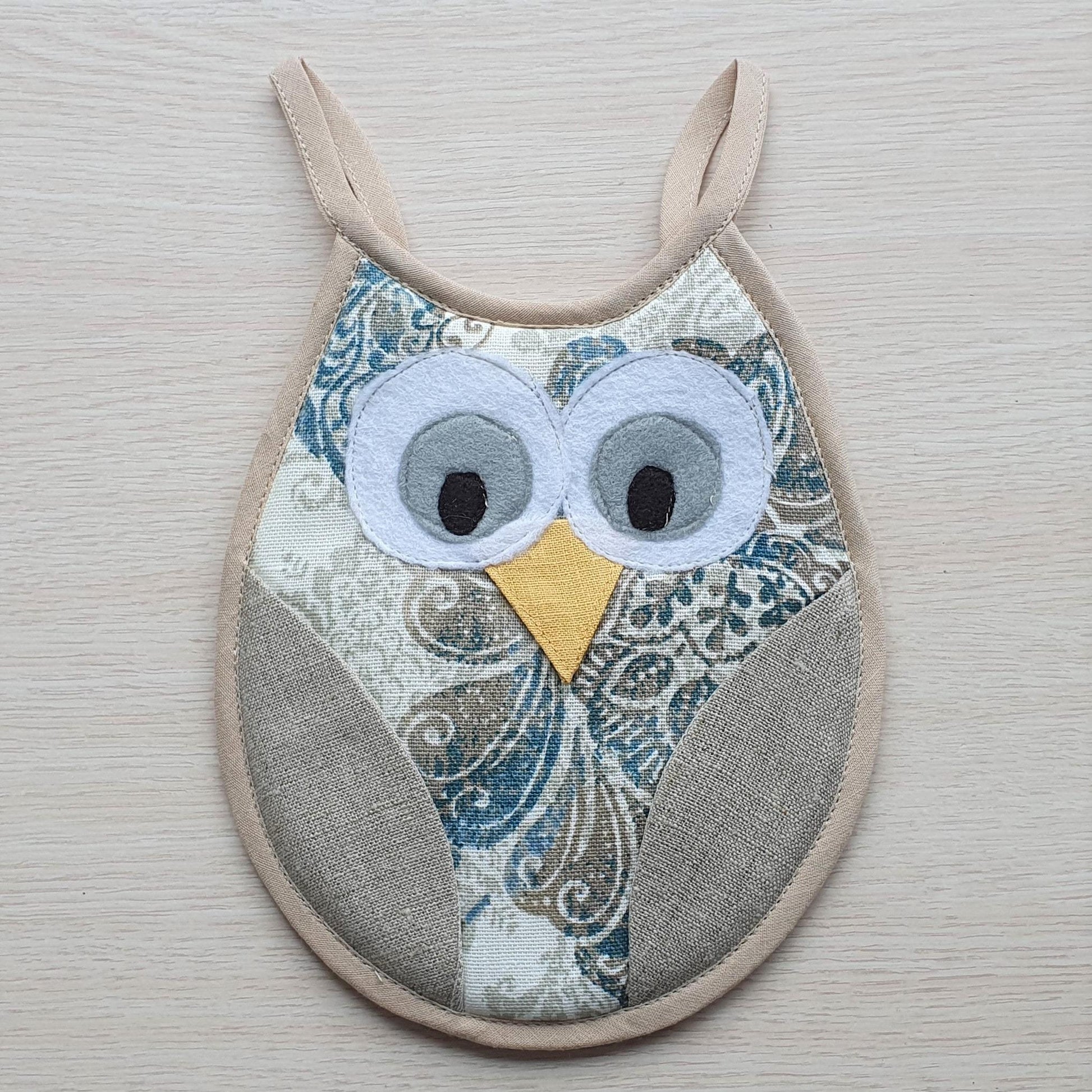 Kitchen potholder OWL DORIS - Linen4me