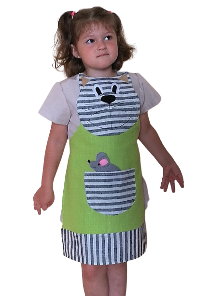 Children's apron (4-8 years old) WILLY - Linen4me
