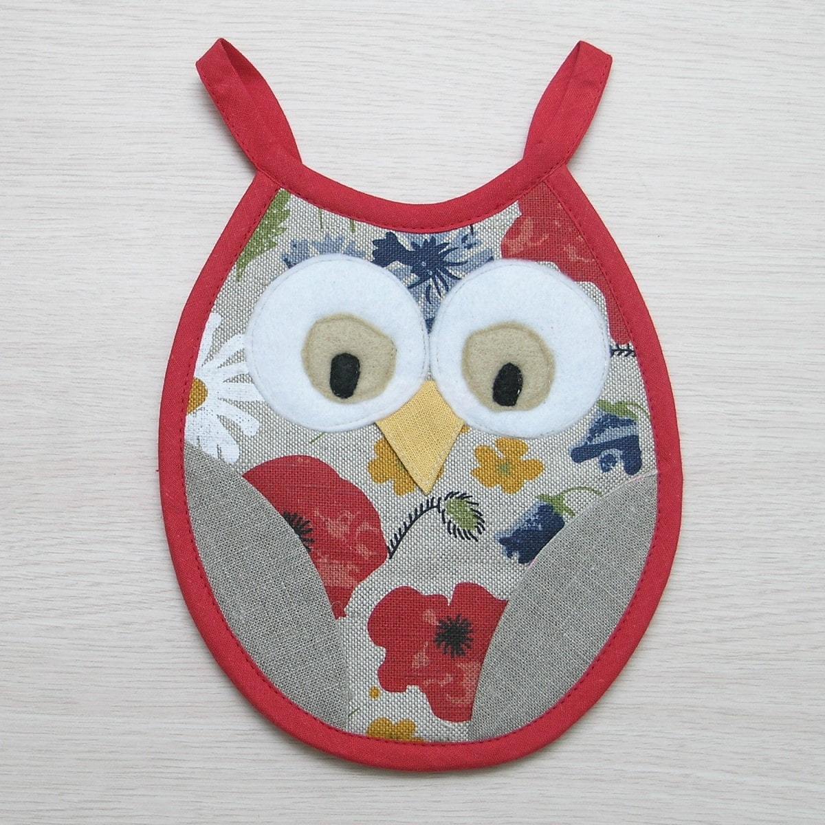 Kitchen potholder OWL DANA - Linen4me