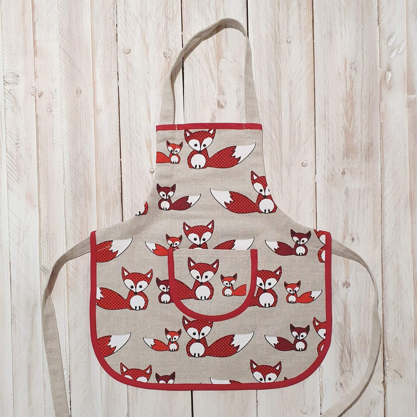 Children's apron (1-4 years old) FOX - Linen4me