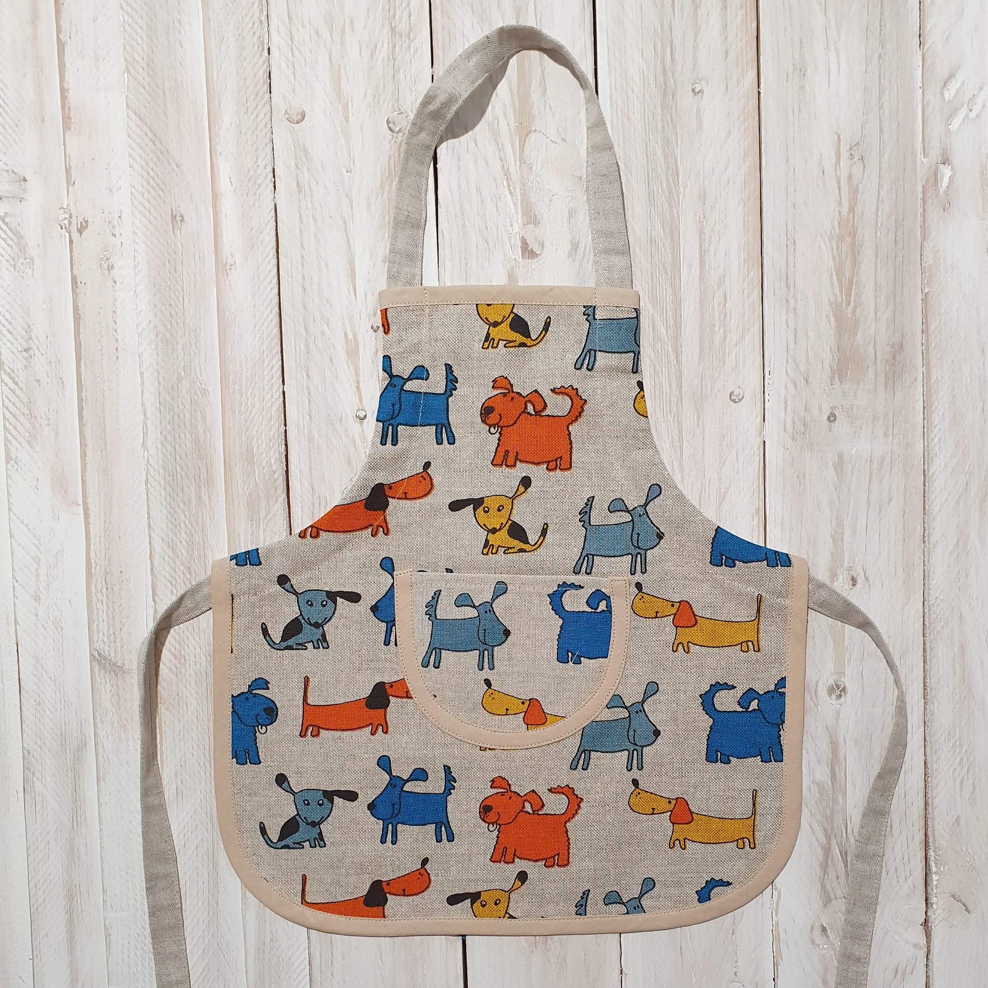 Children's apron (1-4 years old) LITTLE PUPPY - Linen4me