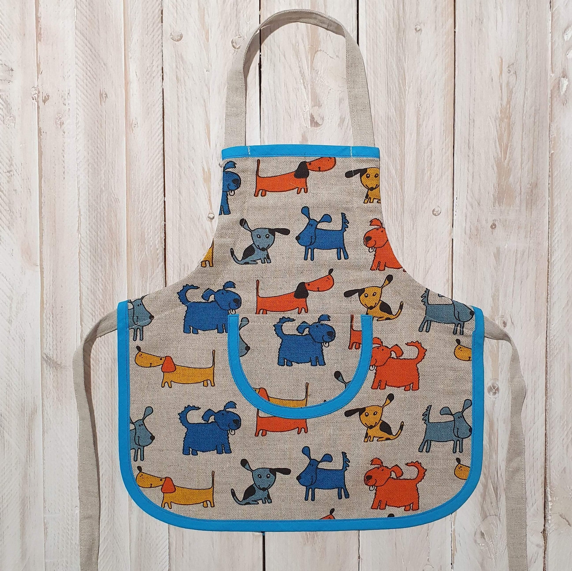 Children's apron (1-4 years old) LITTLE PUPPY - Linen4me