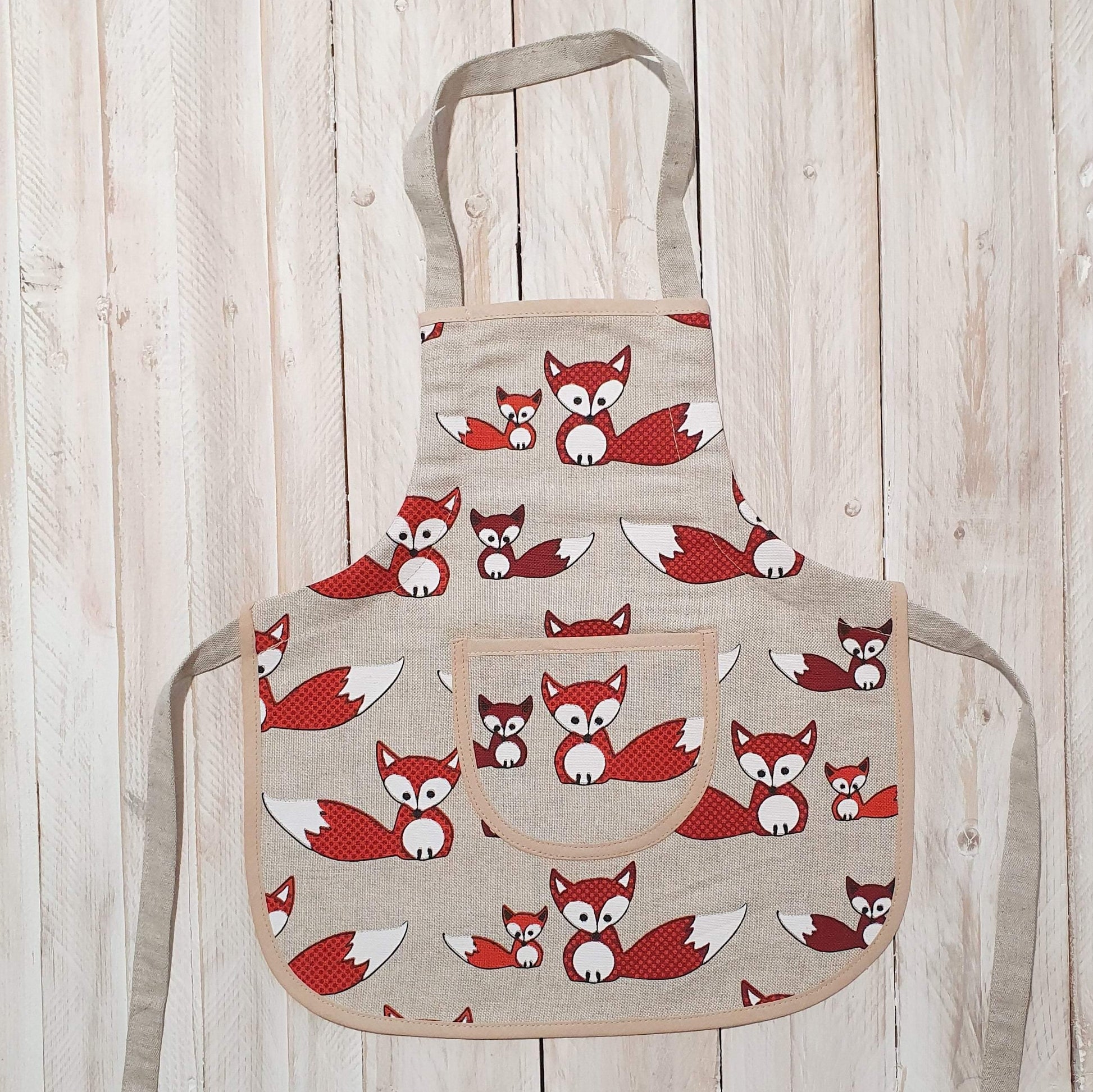 Children's apron (1-4 years old) FOX - Linen4me