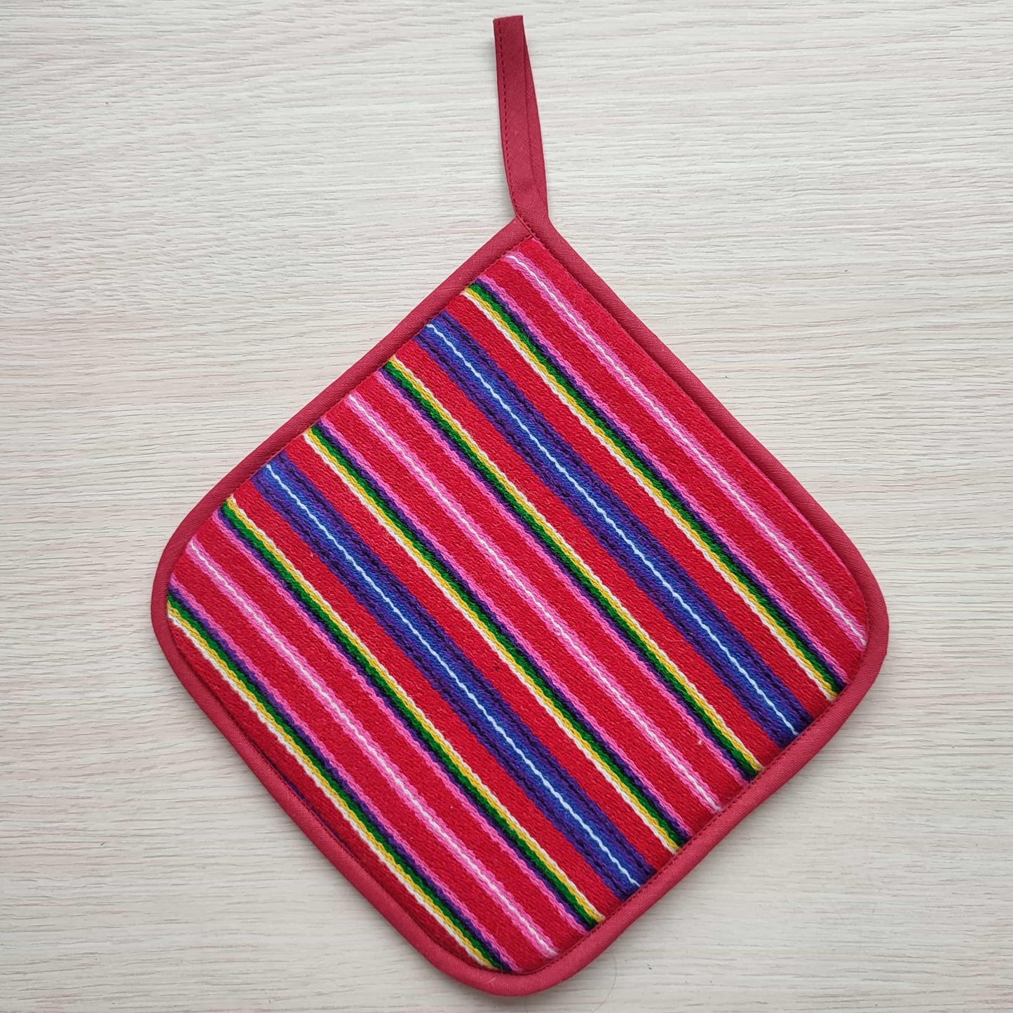 Kitchen potholder BURGUNDY - Linen4me