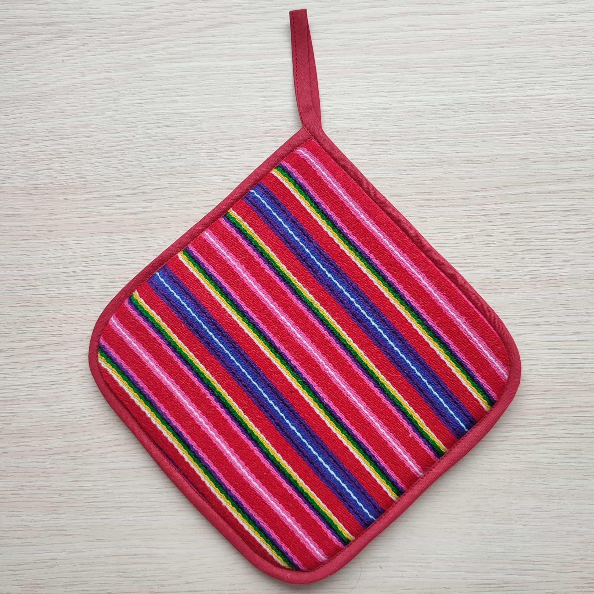 Kitchen potholder BURGUNDY - Linen4me