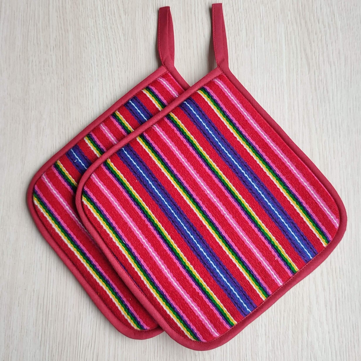 Kitchen potholder BURGUNDY - Linen4me