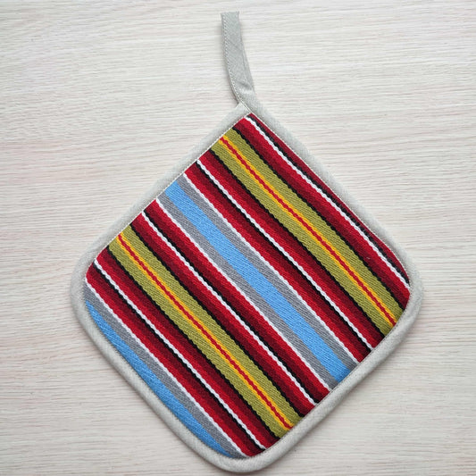 Kitchen potholder BRIGHT STRIP - Linen4me