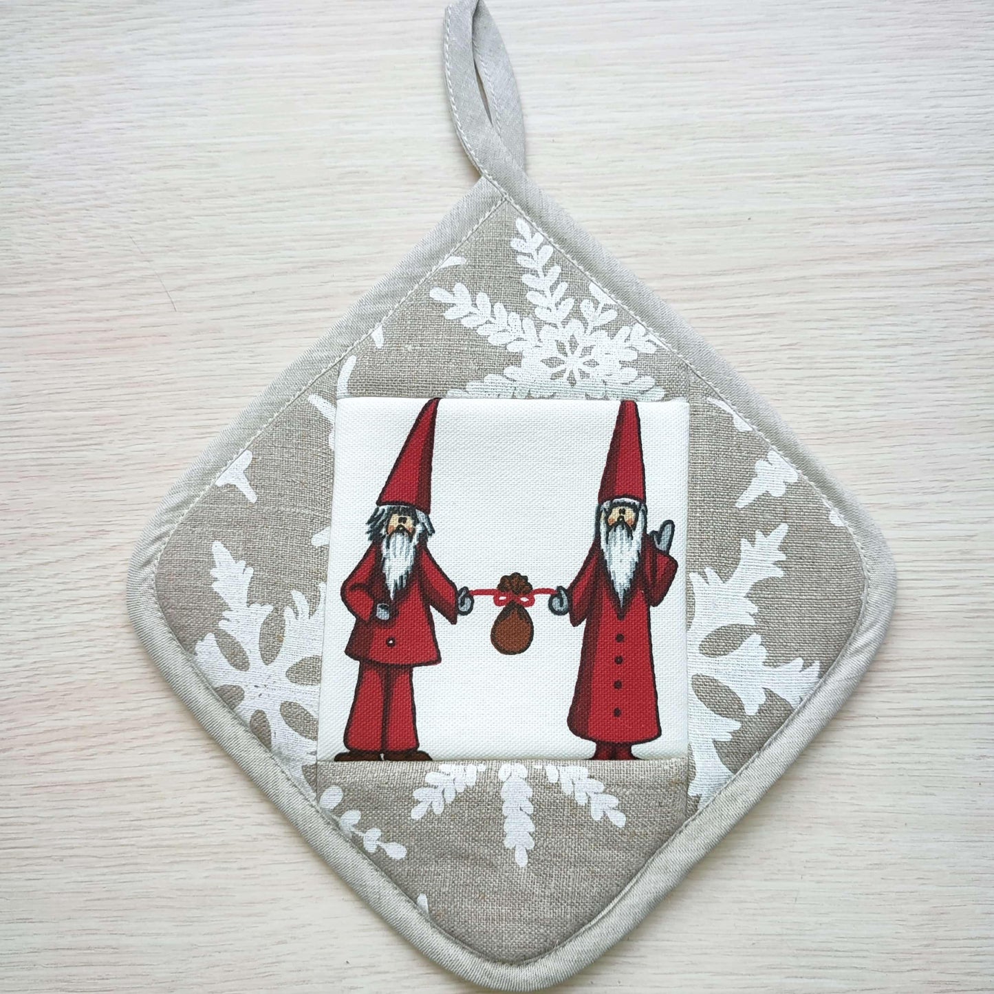 Kitchen potholder CHRISTMAS SNOWFLAKES - Linen4me