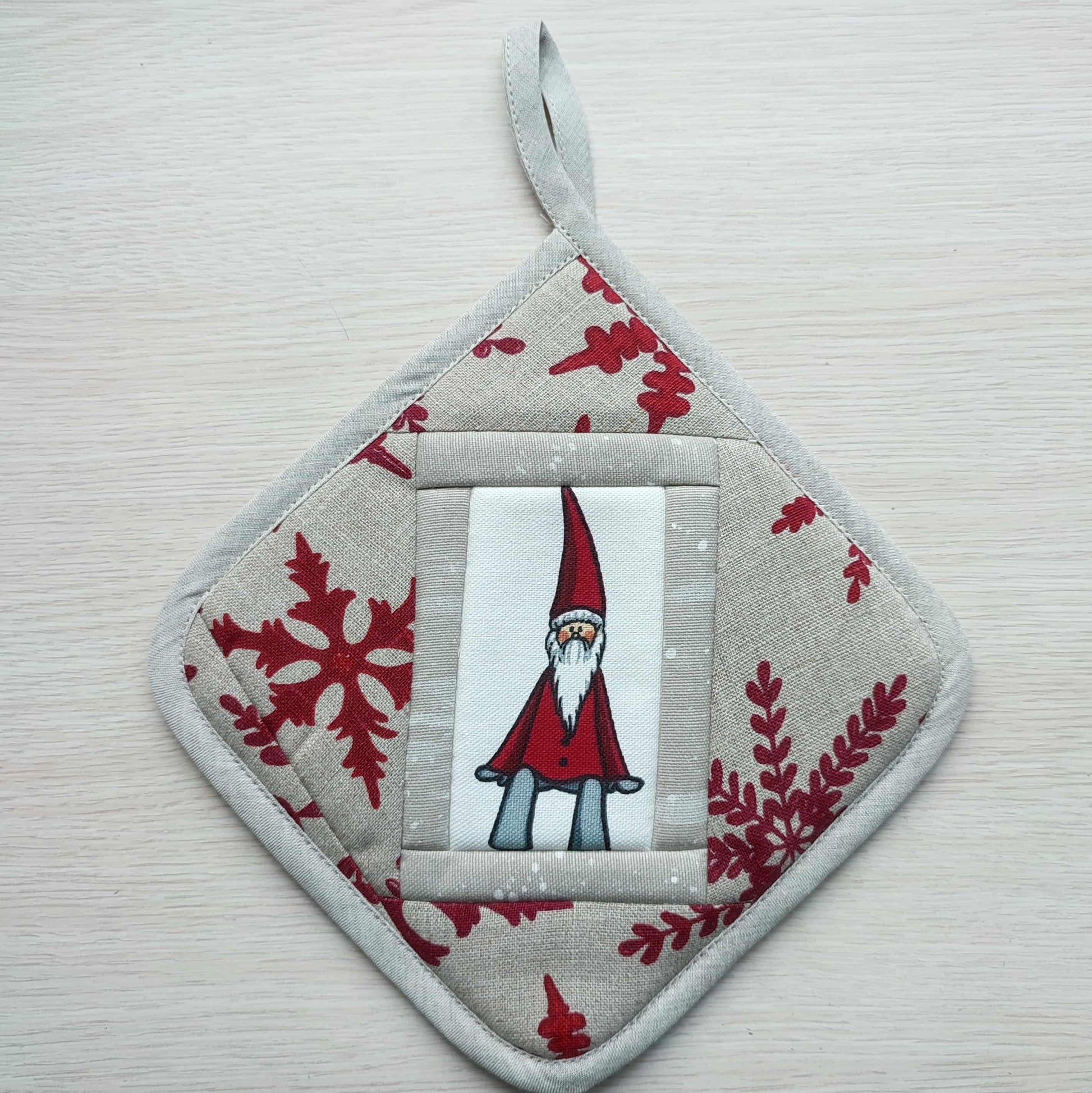 Kitchen potholder CHRISTMAS GNOMES - Linen4me