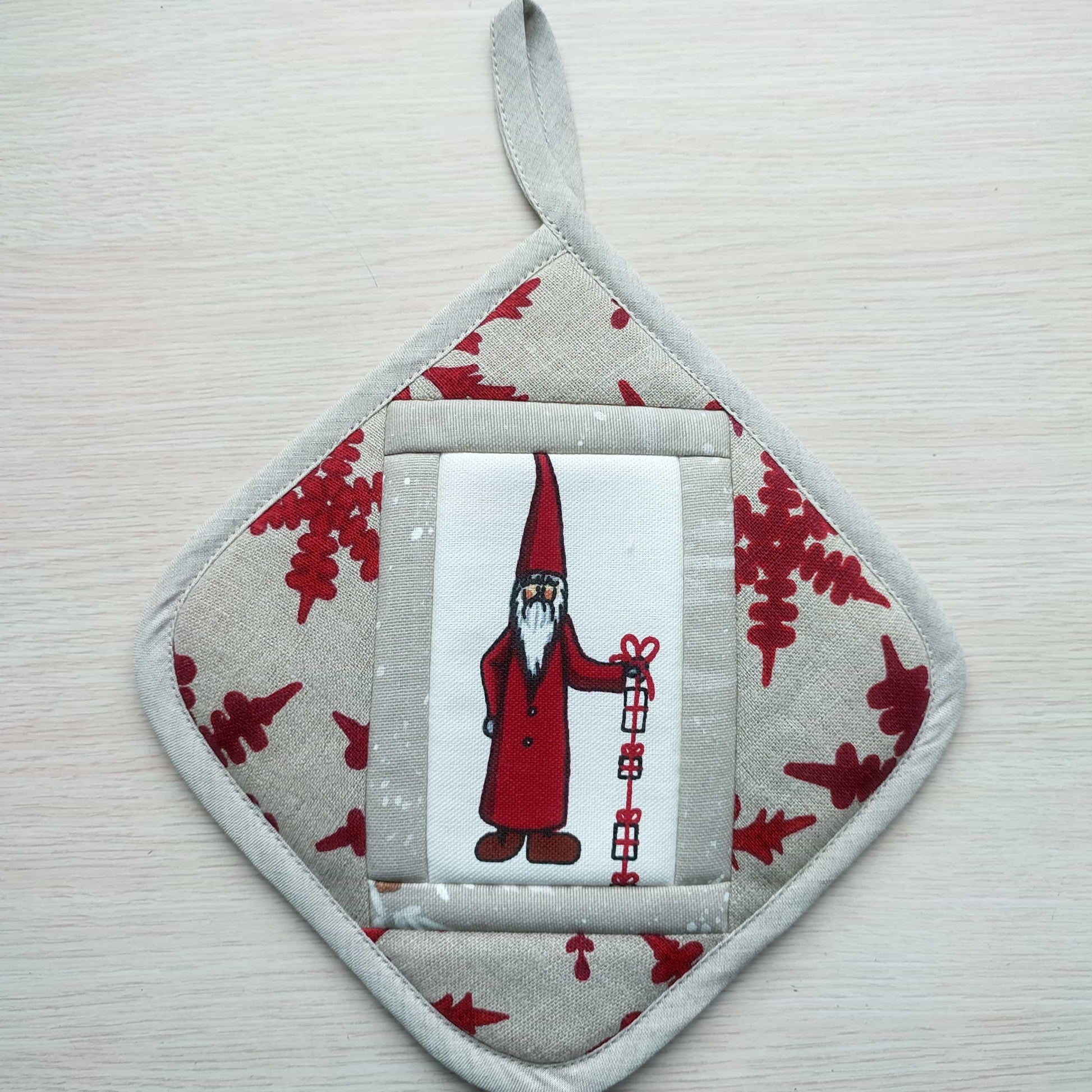 Kitchen potholder CHRISTMAS GNOMES - Linen4me