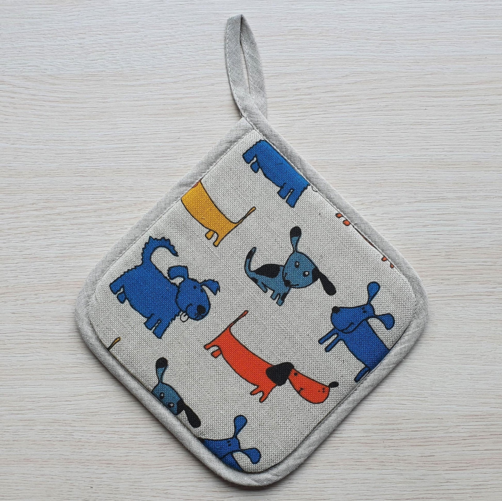 Kitchen potholder FUNNY DOGS - Linen4me