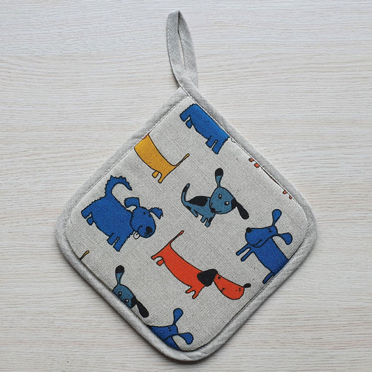 Kitchen potholder FUNNY DOGS - Linen4me