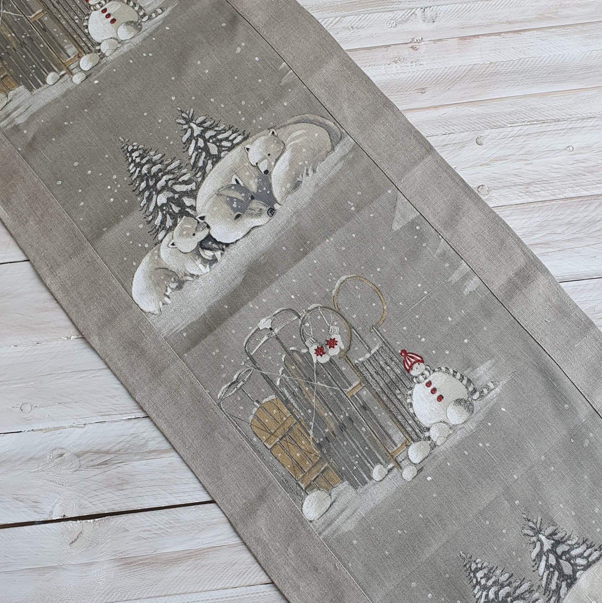 Table runner WINTER TALE - Linen4me