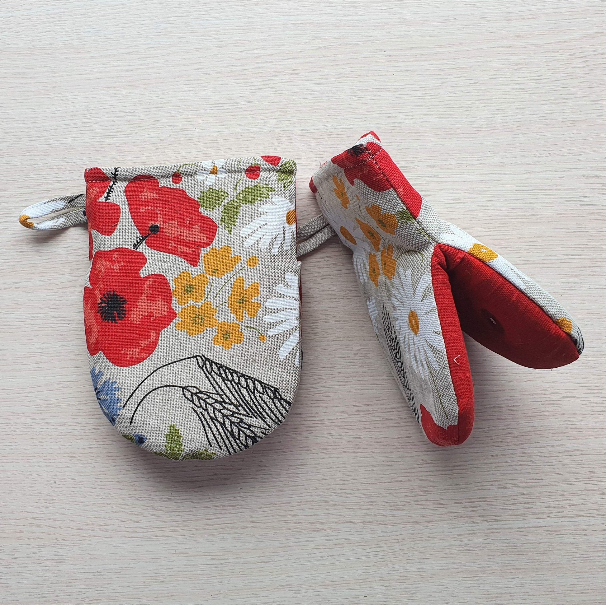 Oven mitt FLOWERS - Linen4me