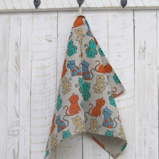 Kitchen towel ORANGE CAT - Linen4me