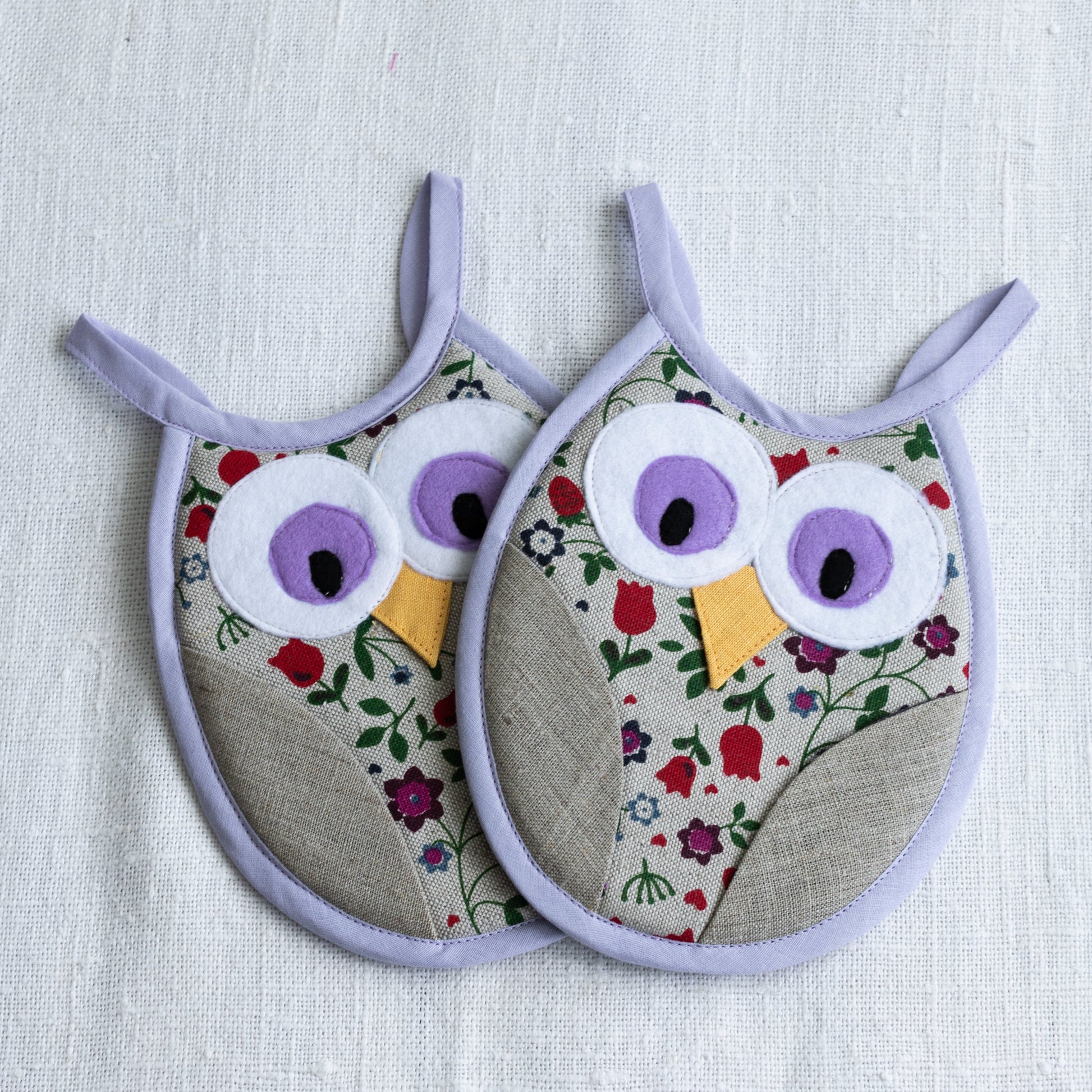 Kitchen potholder OWL BETTY - Linen4me