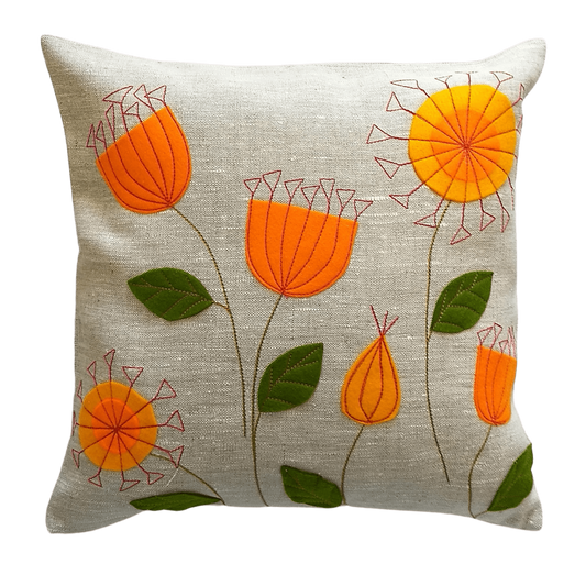 Decorative pillowcase with applique MOOD - Linen4me