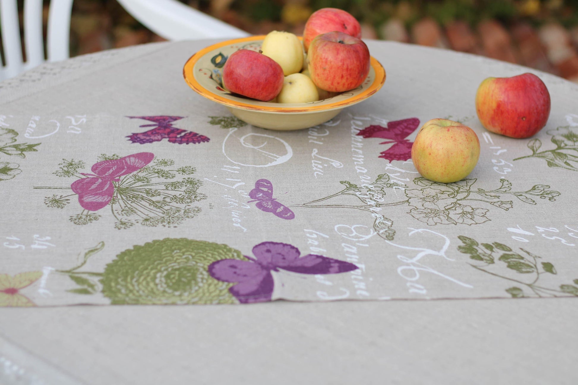 Table runner BUTTERFLIES - Linen4me
