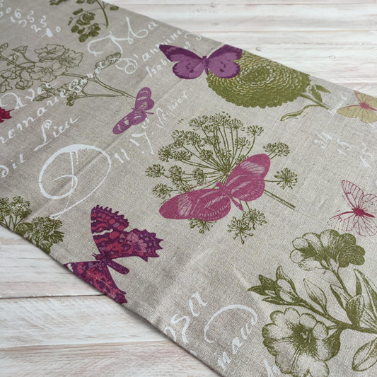 Table runner BUTTERFLIES - Linen4me