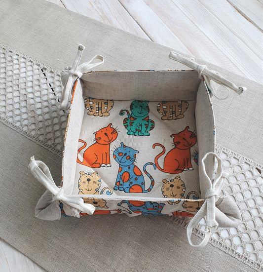 Breadbasket ORANGE CAT - Linen4me