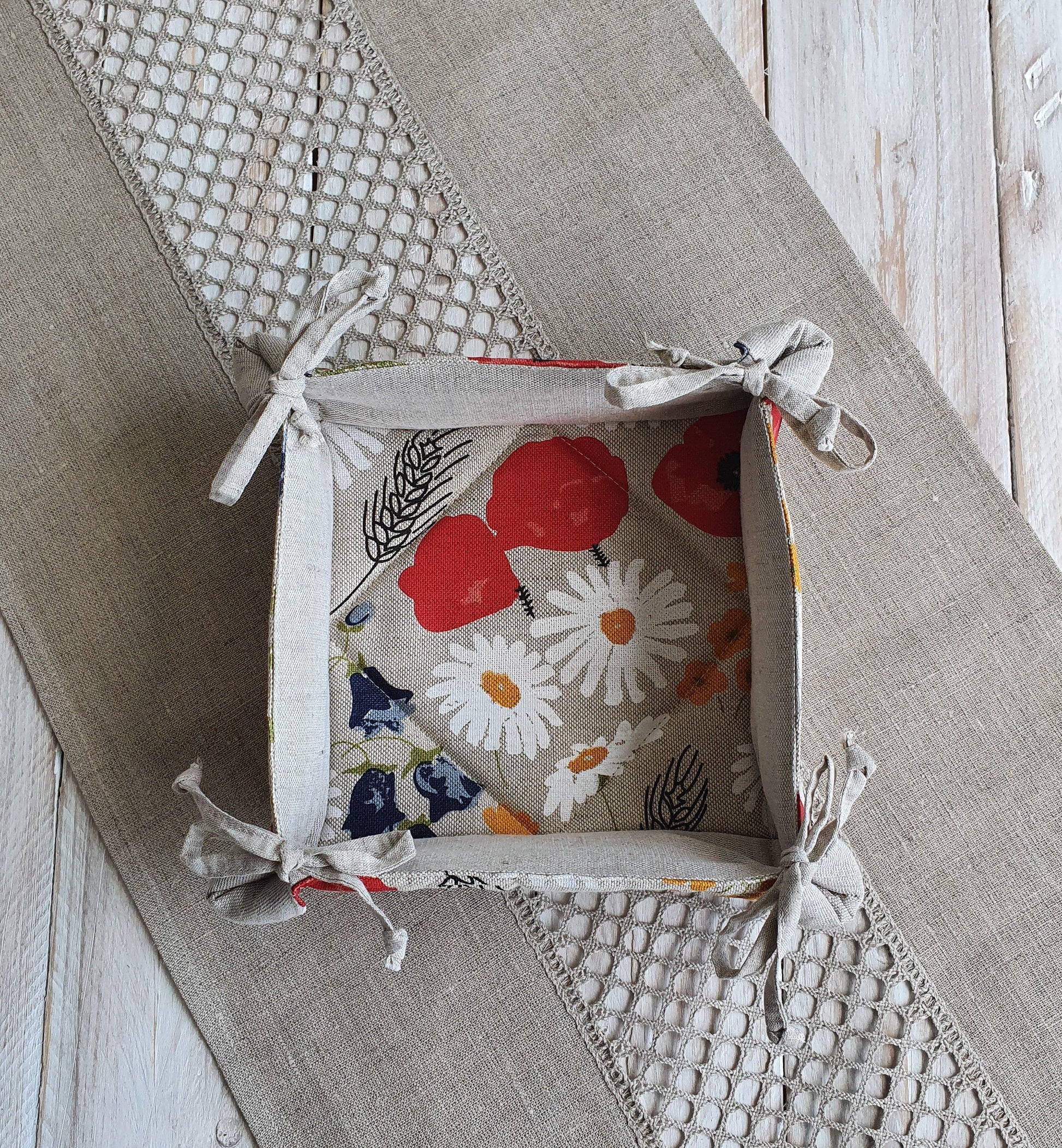 Breadbasket FLOWERS - Linen4me