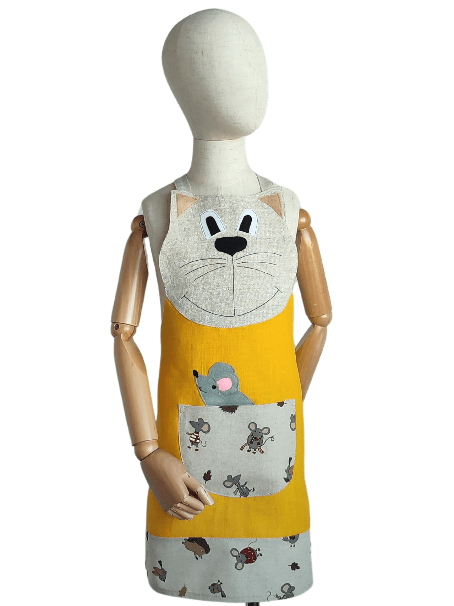 Children's apron (4-8 years old) ARTHUR - Linen4me