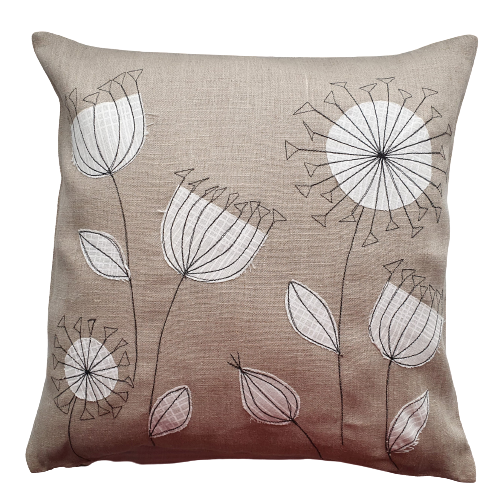 Decorative pillowcase with applique MOOD - Linen4me