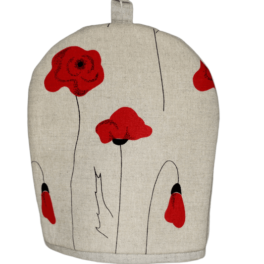 Textile heating pad for a teapot POPPIES - Linen4me