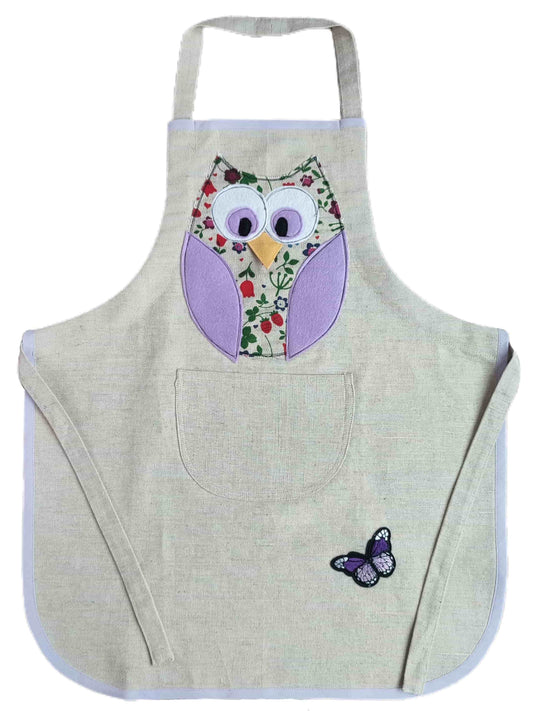 Children's apron (4-8 years old) OWL