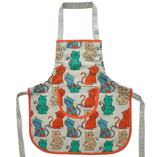 Children's apron (1-4 years old) LITTLE CAT - Linen4me