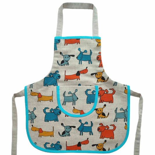 Children's apron (1-4 years old) LITTLE PUPPY - Linen4me