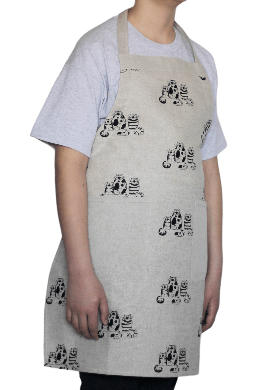 Kitchen apron THREE CATS - Linen4me