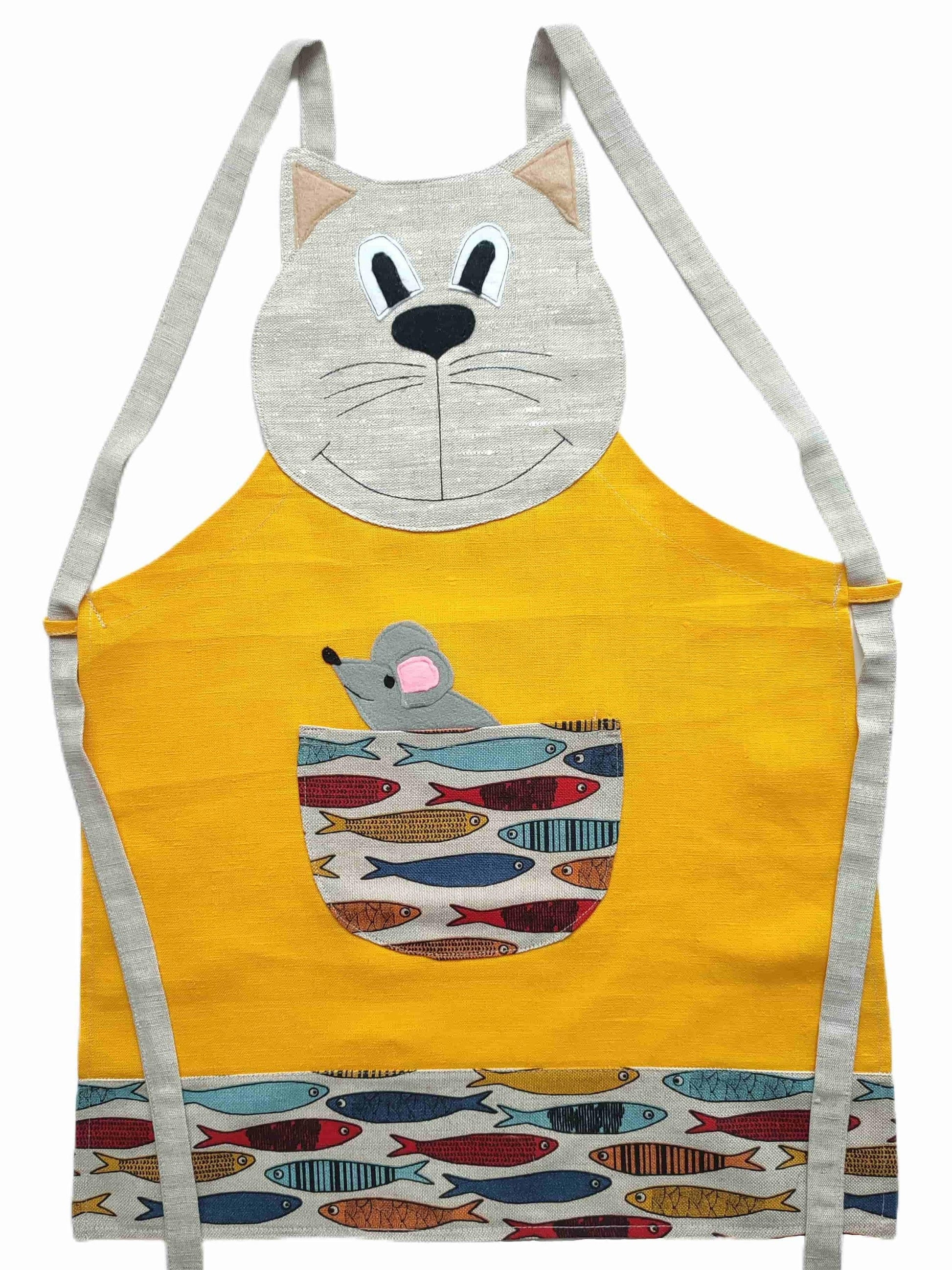 Children's apron (4-8 years old) ARTHUR - Linen4me