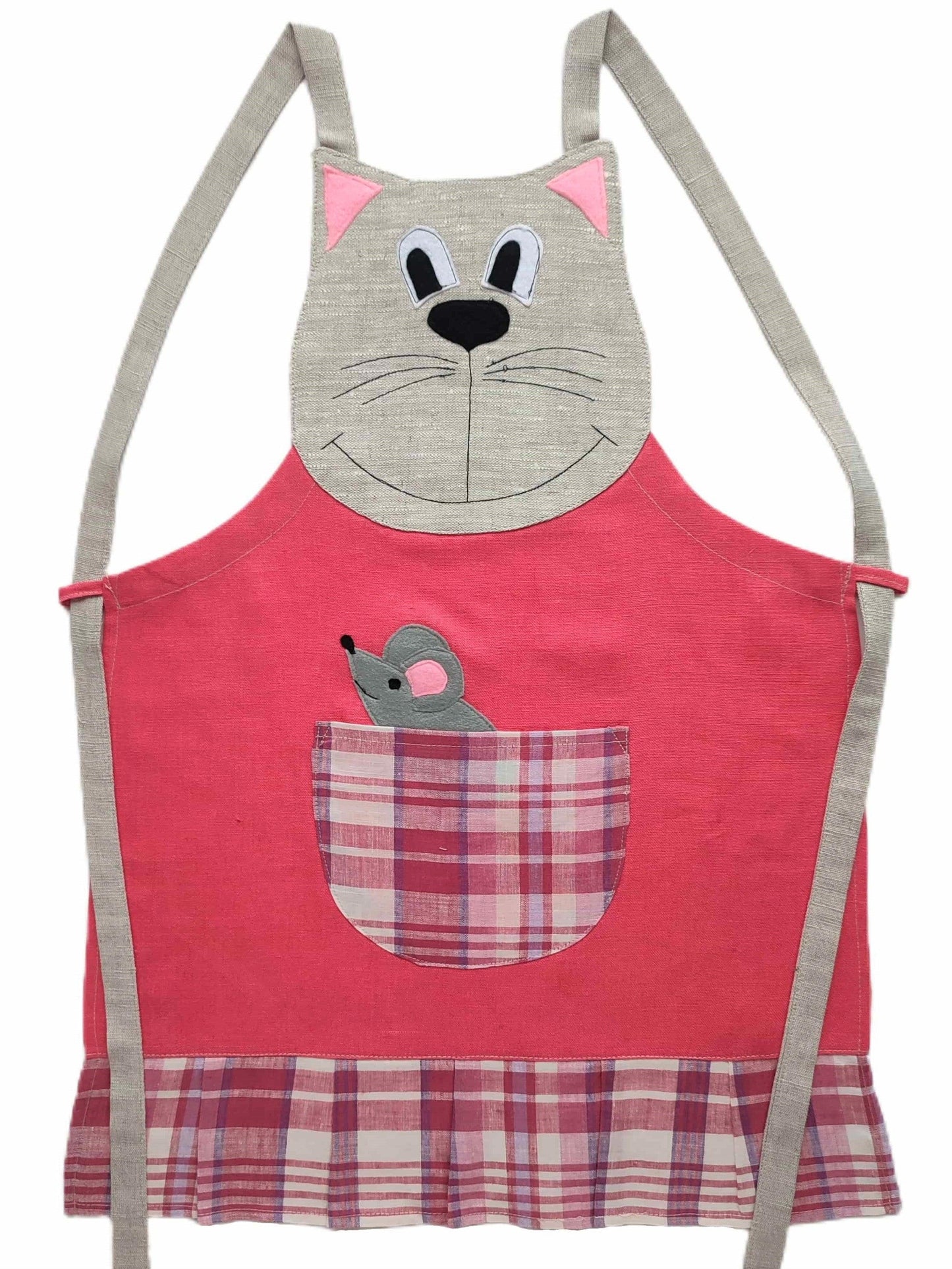 Children's apron (4-8 years old) ANNA - Linen4me