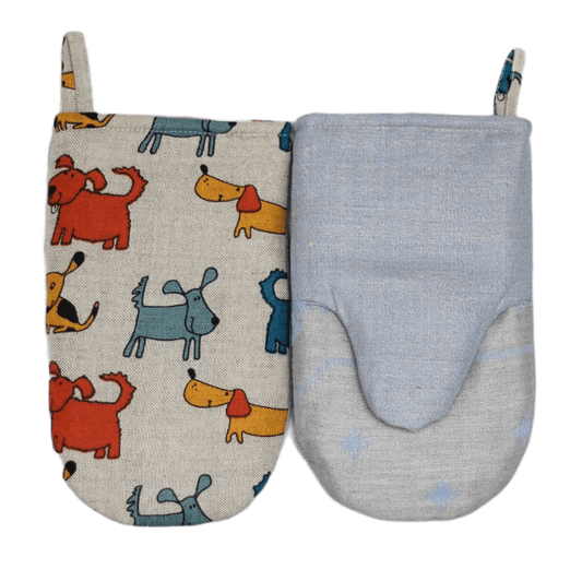 Oven mitt COLORED DOGS - Linen4me