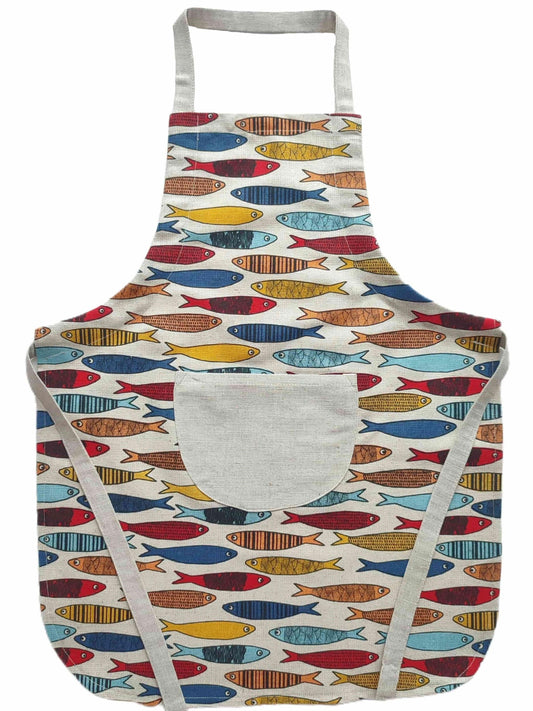 Children's apron (4-8 years old) FISH - Linen4me