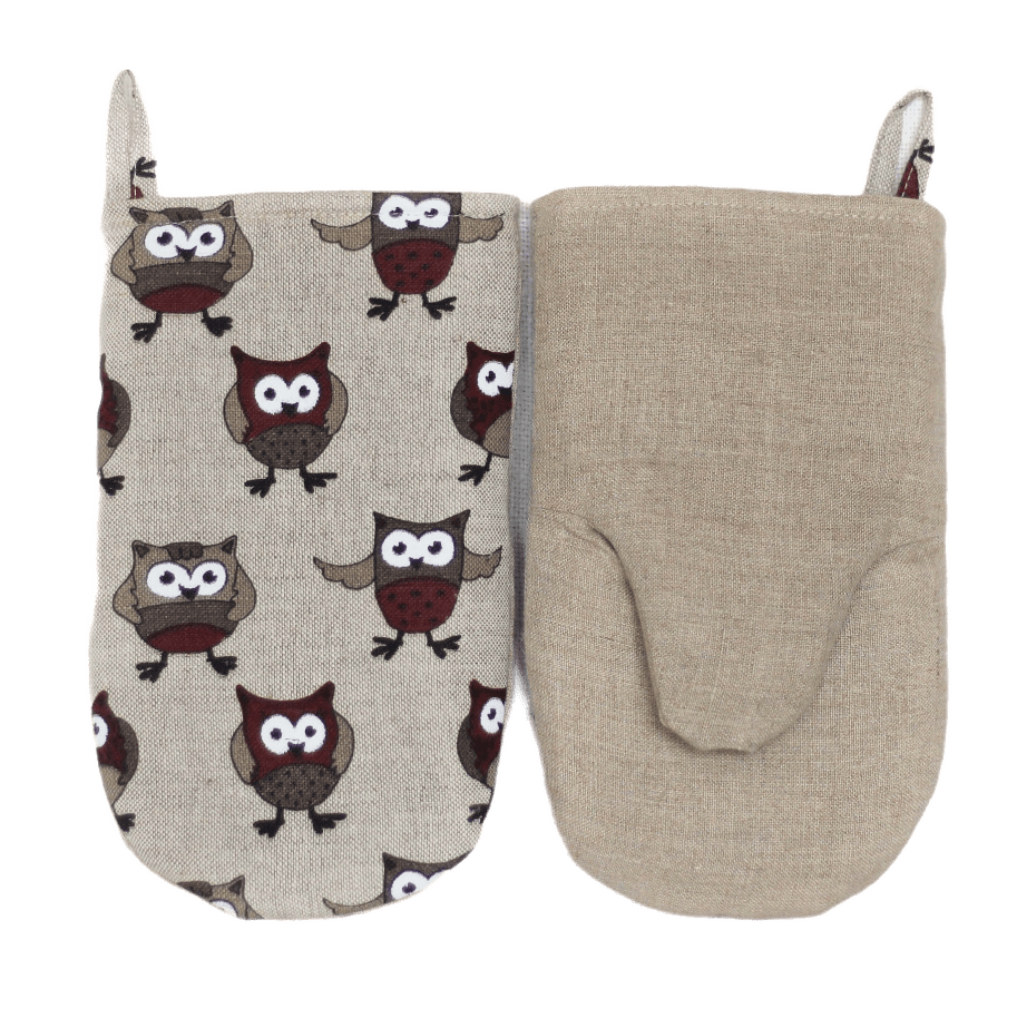 Oven mitt OWLS - Linen4me