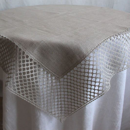 Tablecloth with lace HELENA - Linen4me