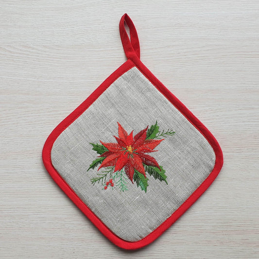 Kitchen potholder CHRISTMAS FLOWER - Linen4me