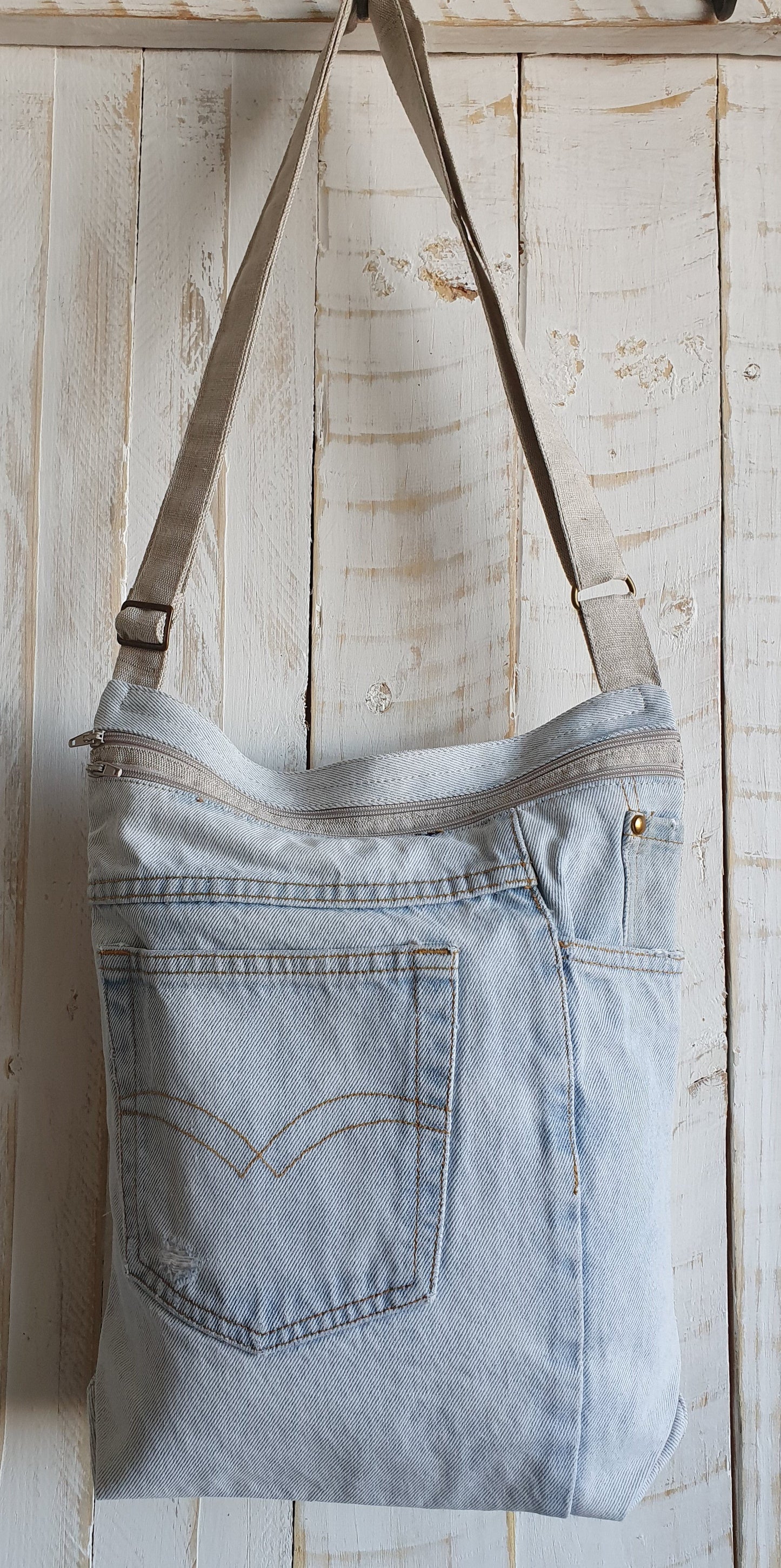 Textile bag JEANS - Linen4me