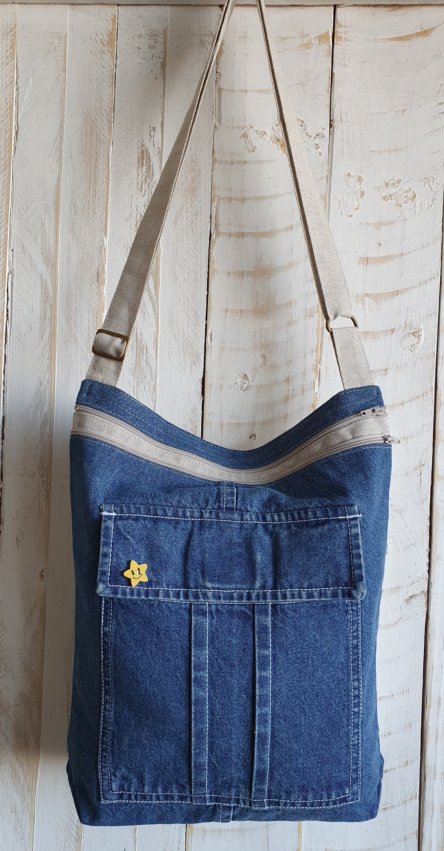 Textile bag JEANS - Linen4me