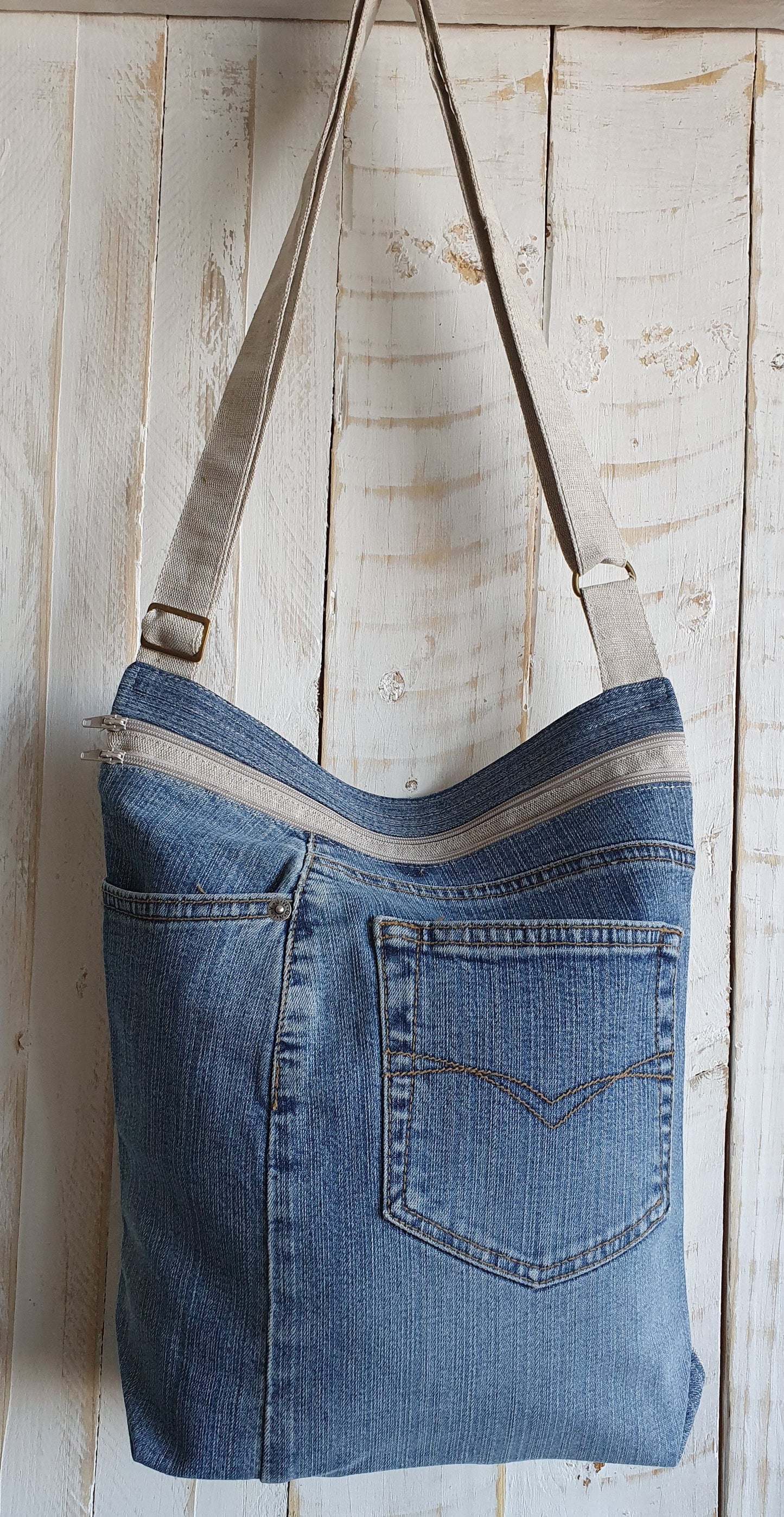 Textile bag JEANS - Linen4me