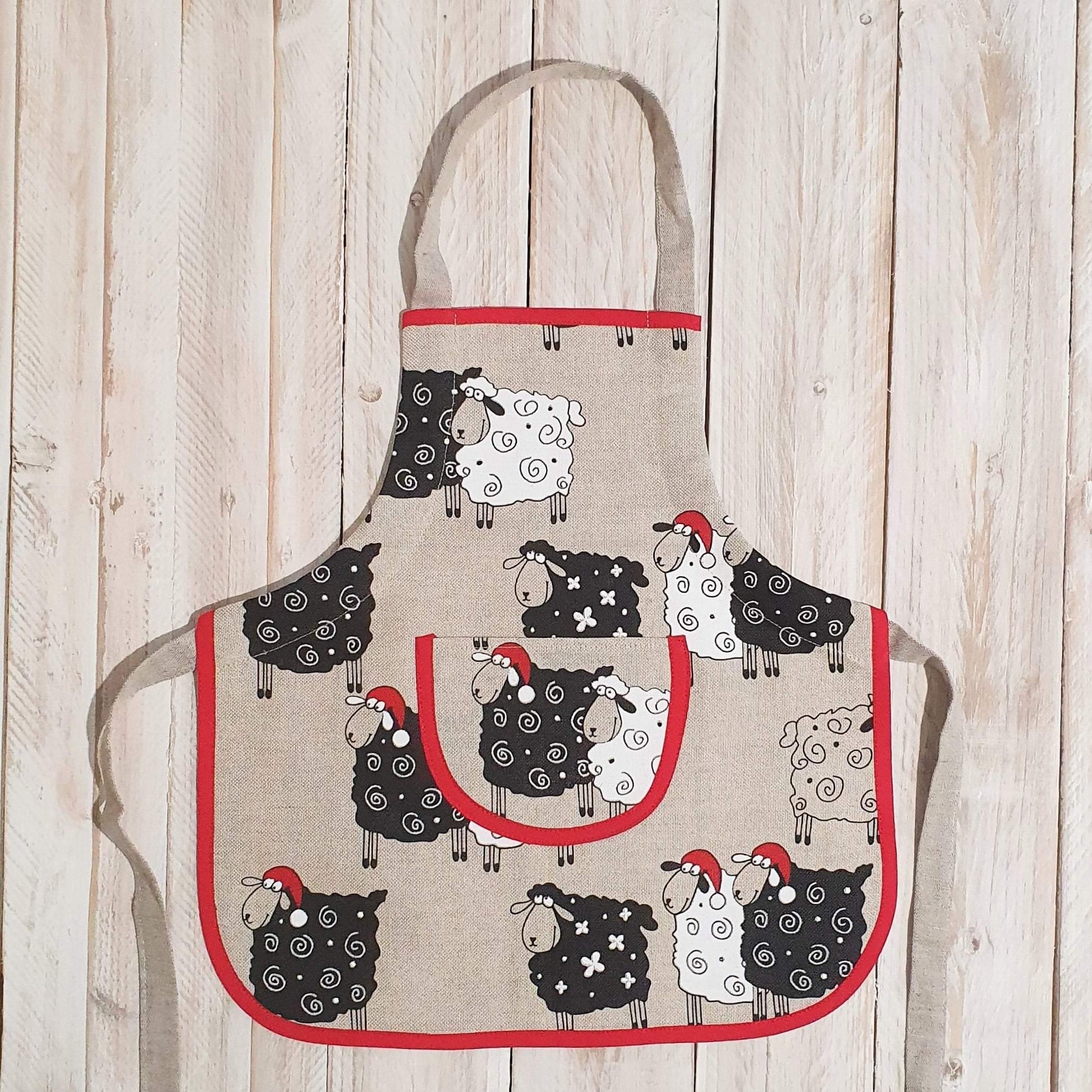 Children's apron (1-4 years old) SHEEP - Linen4me