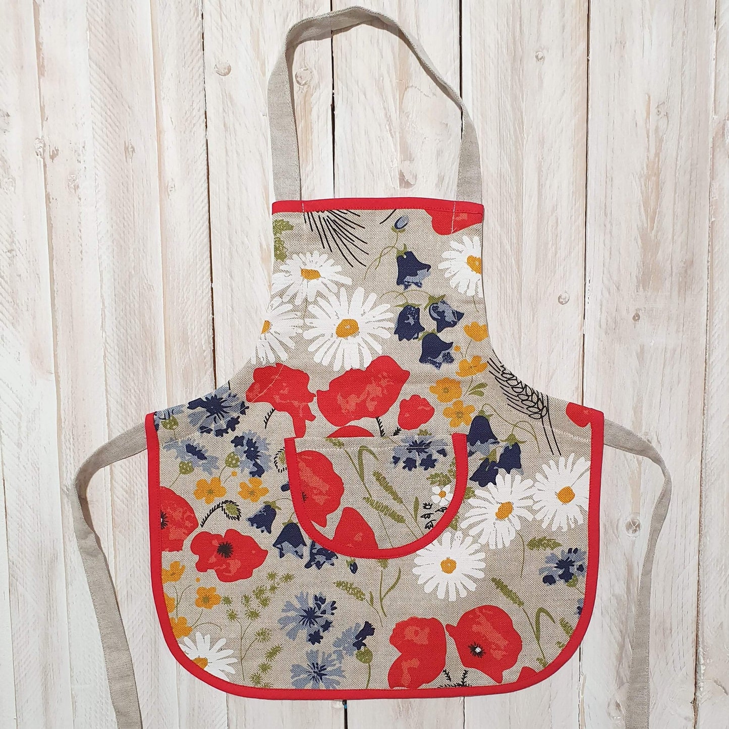 Children's apron (1-4 years old) FLOWERS - Linen4me
